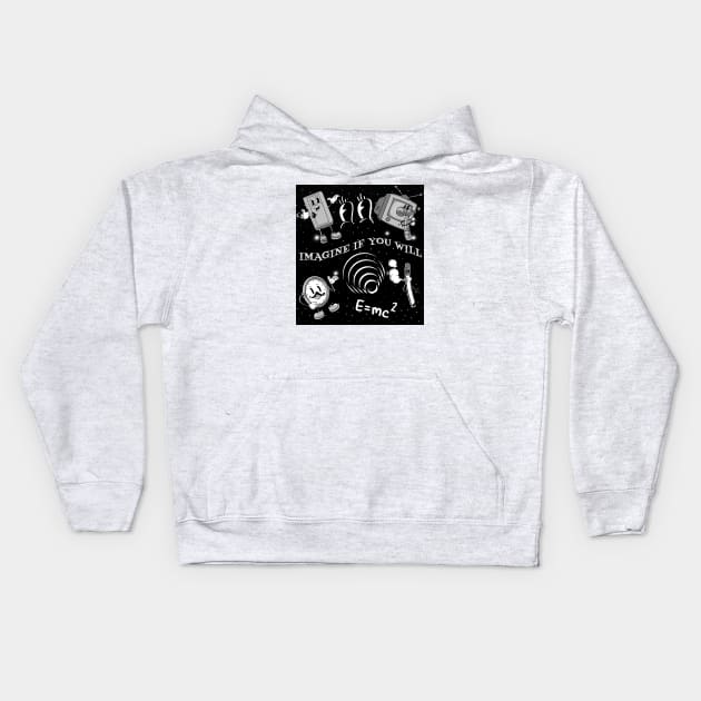 Twilight Zone Retro Kids Hoodie by The Sherwood Forester